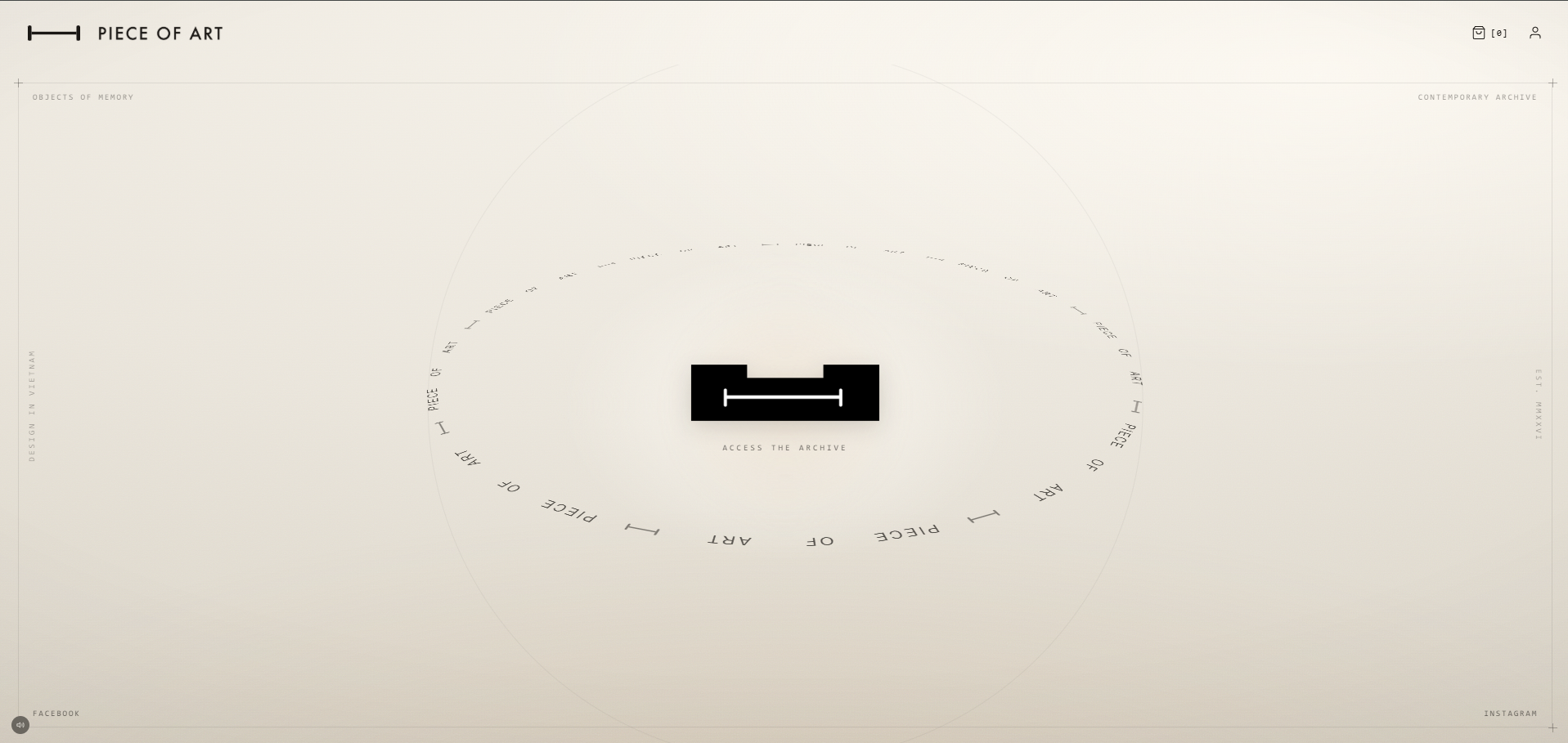 Piece of Art (POA), luxury fashion brand website with gallery-grade art direction by Agency Yangai
